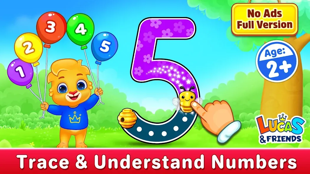 123 Numbers - Count & Tracing [МОД: Много монет, Открытые уровни и Мега MOD] Screenshot 1