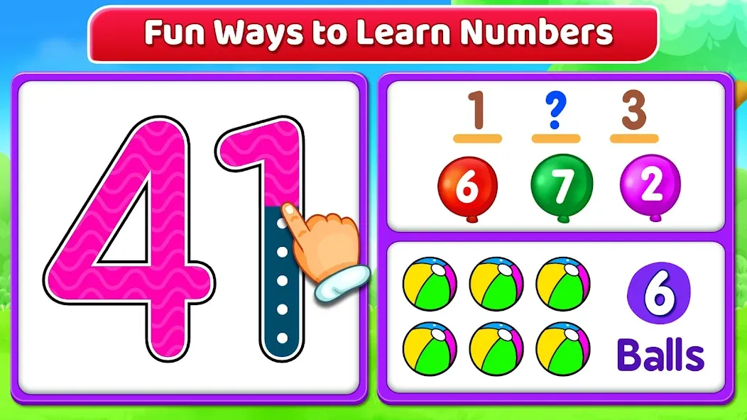 123 Numbers - Count & Tracing [МОД: Много монет, Открытые уровни и Мега MOD] Screenshot 2