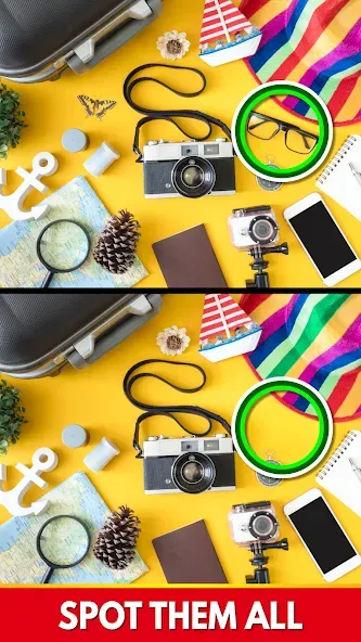 Find The Differences - Spot it [МОД: Меню, Бесконечные монеты и Открытые уровни] Screenshot 2