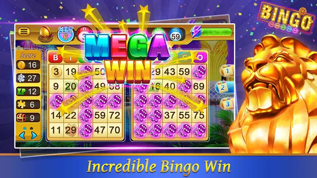 Bingo Happy HD - Bingo Games (Бинго Хэппи ХД) [МОД: Меню, Бесконечные монеты и Открытые уровни] Screenshot 4