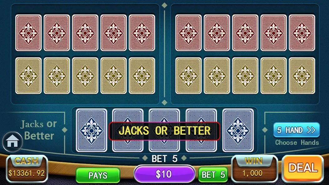 Video Poker Games - Multi Hand (Видео покер игры) [МОД: Все открыто, Дополнительные деньги и Меню MOD] Screenshot 4