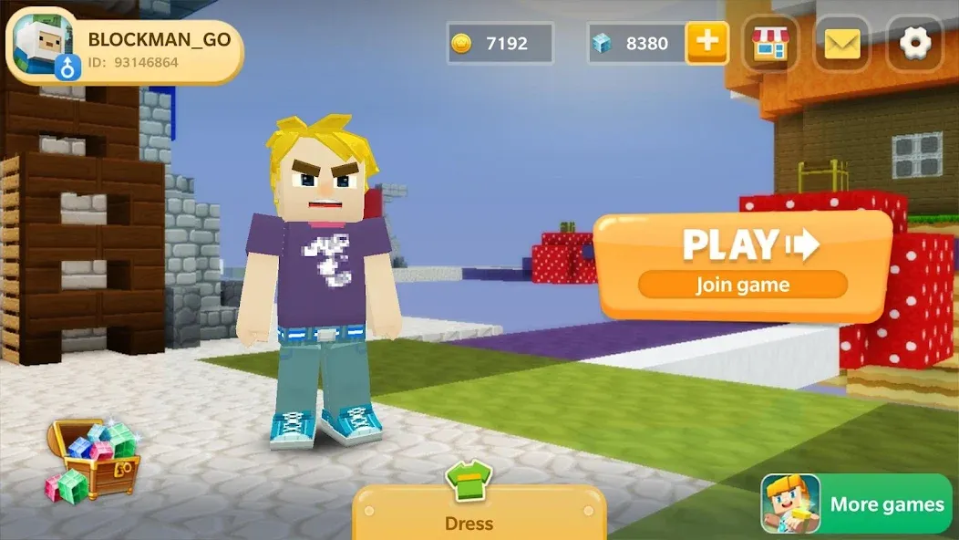 Sky Wars for Blockman Go (Скай Варс для Блокман Го) [МОД: Деньги, Монеты и Меню MOD] Screenshot 1