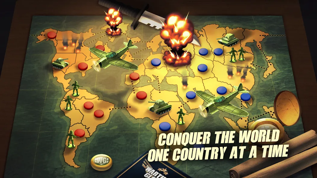 Risk of War - Wartime Glory [МОД: Все открыто, Дополнительные деньги и Меню MOD] Screenshot 2
