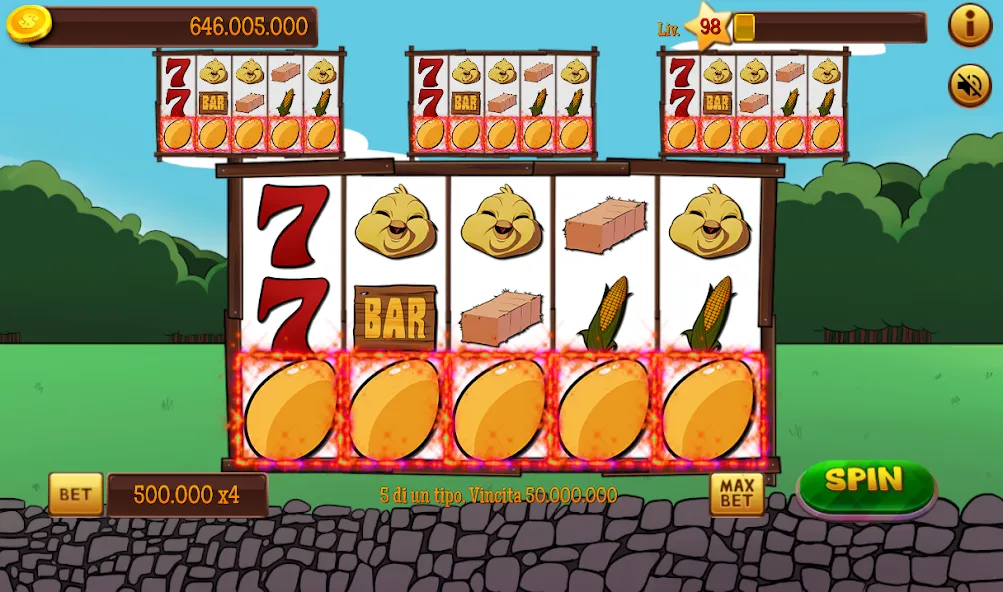 Slot Gallina 4 (Слот Галлина 4) [МОД: Бесконечные деньги, Монеты и Мега MOD] Screenshot 1