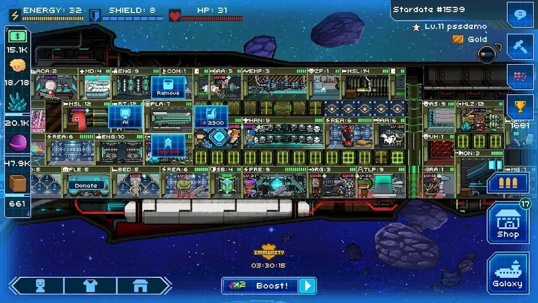 Pixel Starships™ (Пиксель Звездные Корабли) [МОД: Много денег, Монет и Все открыто] Screenshot 5