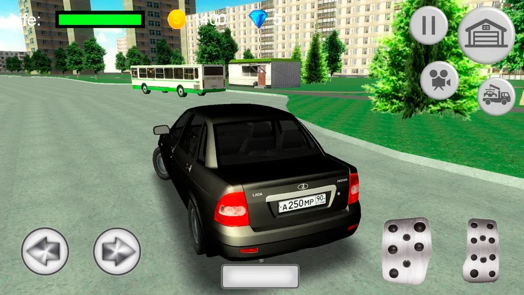 Лада Приора - русская машина [МОД: Бесконечные деньги, Монеты и Мега MOD] Screenshot 2
