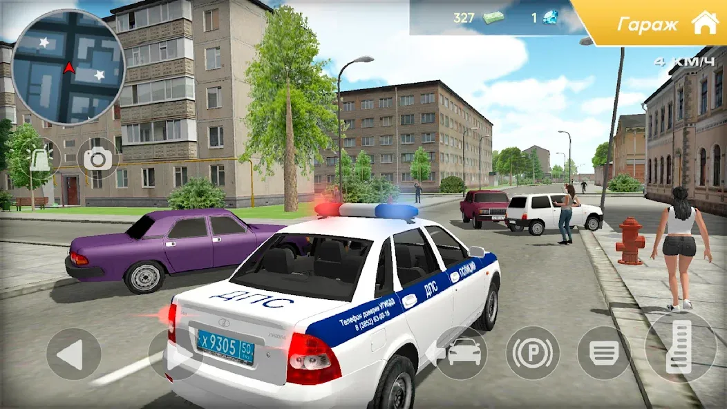 Приорик ДПС: Русская Полиция [МОД: Бесконечные деньги, Монеты и Мега MOD] Screenshot 4