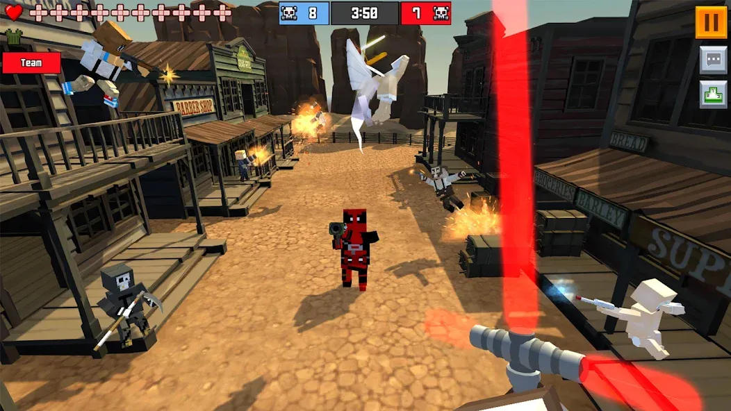 Pixel Fury Classic FPS Shooter (Пиксельная Ярость Классический ФПС Стрелок) [МОД: Много денег, Монет и Все открыто] Screenshot 1