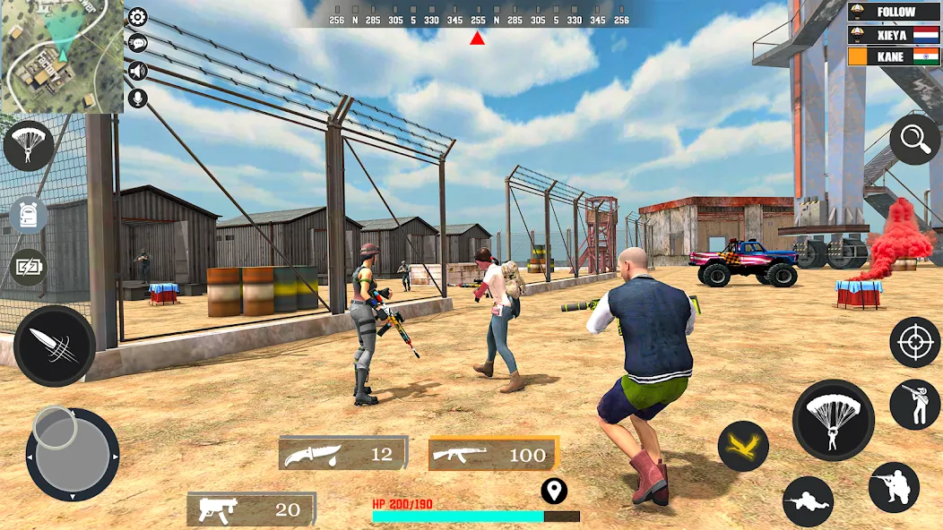 Fps Fire Shooting Game Offline (Фпс Баттлграунд Мобайл Индия) [МОД: Много монет, Открытые уровни и Мега MOD] Screenshot 5