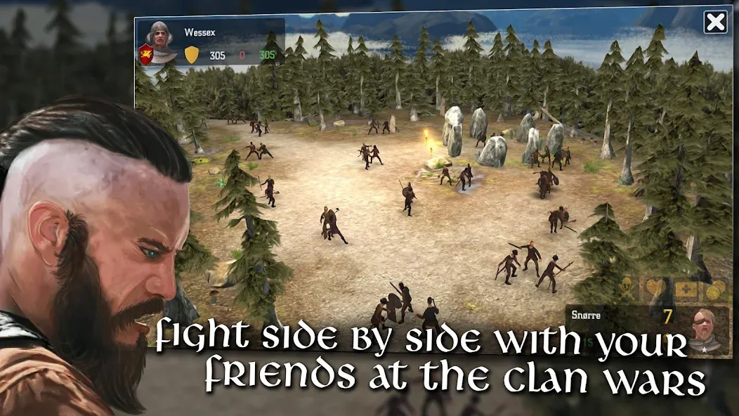 Vikings at War (Викинги в войне) [МОД: Деньги, Монеты и Меню MOD] Screenshot 1