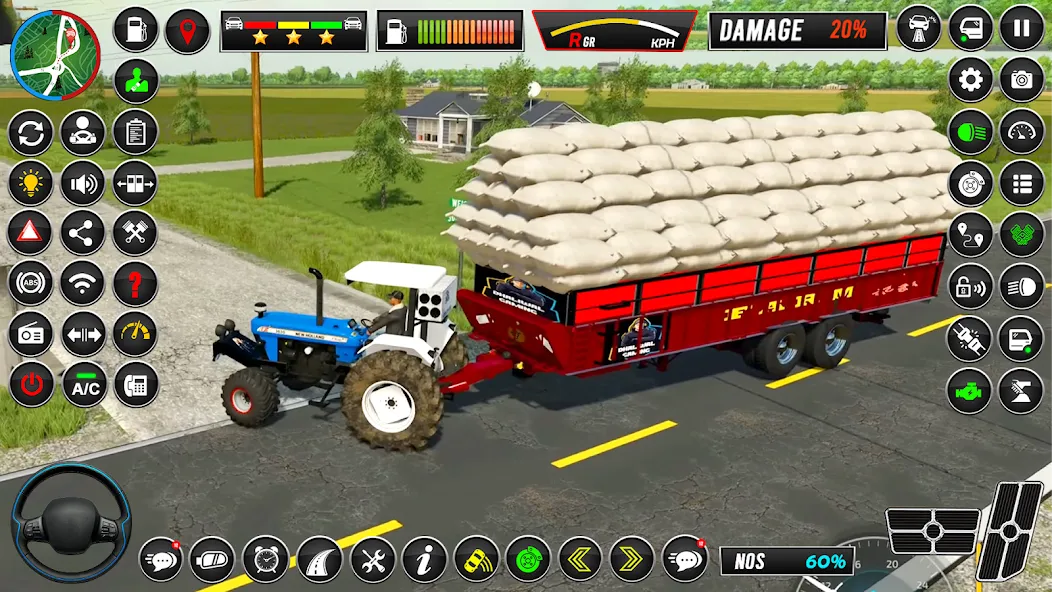 Indian Tractor Simulator Games [МОД: Все открыто, Дополнительные деньги и Меню MOD] Screenshot 3