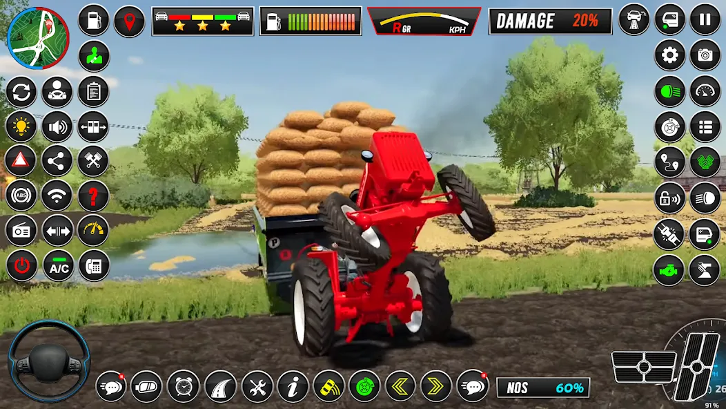 Indian Tractor Simulator Games [МОД: Все открыто, Дополнительные деньги и Меню MOD] Screenshot 4