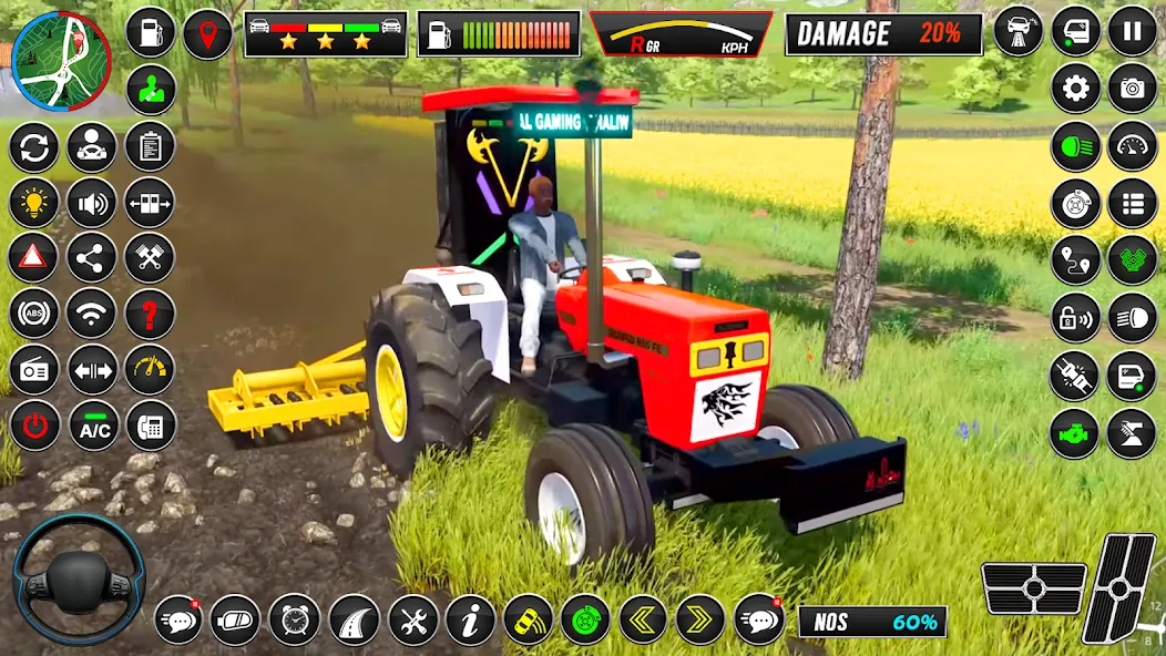 Indian Tractor Simulator Games [МОД: Все открыто, Дополнительные деньги и Меню MOD] Screenshot 5