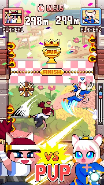 Cat Jump (Сэт Джамп) [МОД: Много монет, Открытые уровни и Мега MOD] Screenshot 4