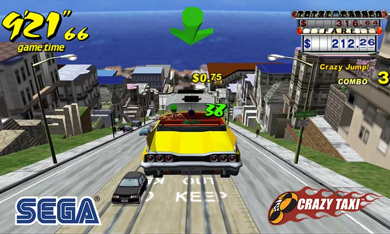 Crazy Taxi Classic (Крейзи Такси Классик) [МОД: Меню, Бесконечные монеты и Открытые уровни] Screenshot 1