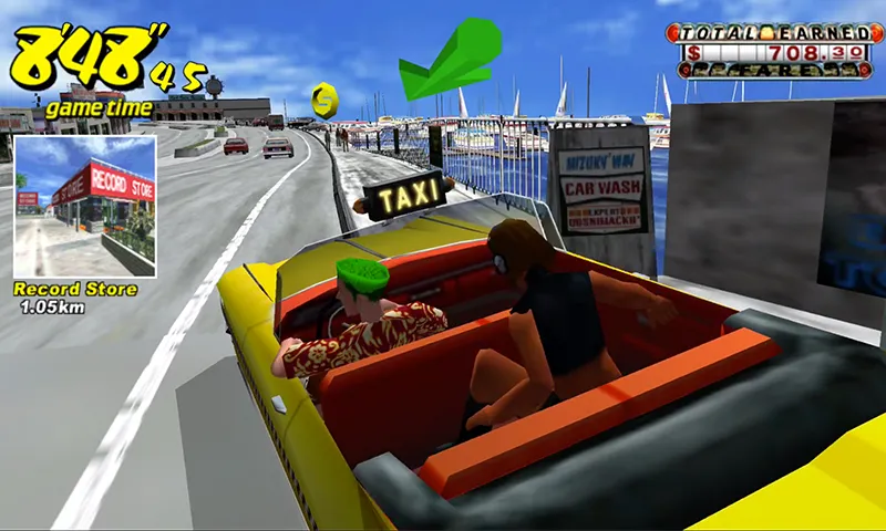 Crazy Taxi Classic (Крейзи Такси Классик) [МОД: Меню, Бесконечные монеты и Открытые уровни] Screenshot 2
