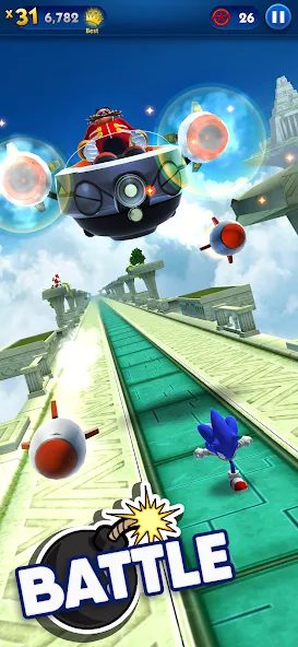 Sonic Dash - Endless Running (Соник Дэш) [МОД: Деньги, Монеты и Меню MOD] Screenshot 3
