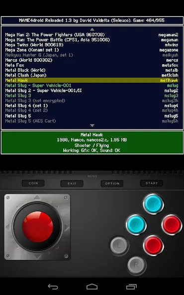 MAME4droid  (0.139u1) (МАМЕ4дроид) [МОД: Все открыто, Дополнительные деньги и Меню MOD] Screenshot 2