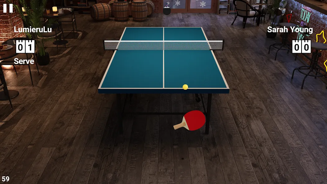 Virtual Table Tennis (Виртуальный настольный теннис) [МОД: Много монет, Открытые уровни и Мега MOD] Screenshot 2