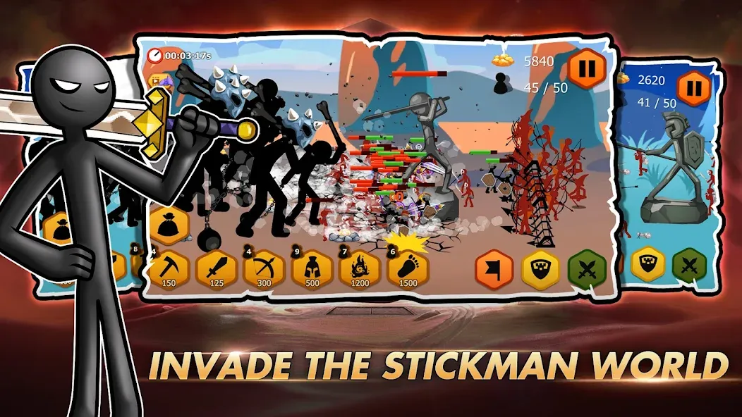 Stick Dynasty (Стритмен Баттл Уор) [МОД: Бесконечные деньги, Монеты и Мега MOD] Screenshot 3