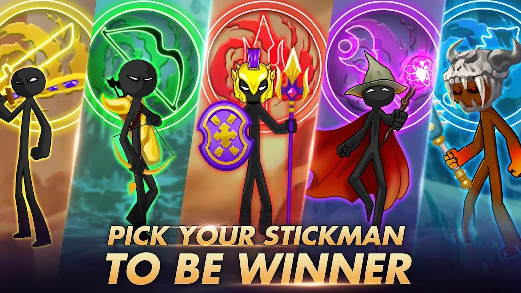 Stick Dynasty (Стритмен Баттл Уор) [МОД: Бесконечные деньги, Монеты и Мега MOD] Screenshot 4