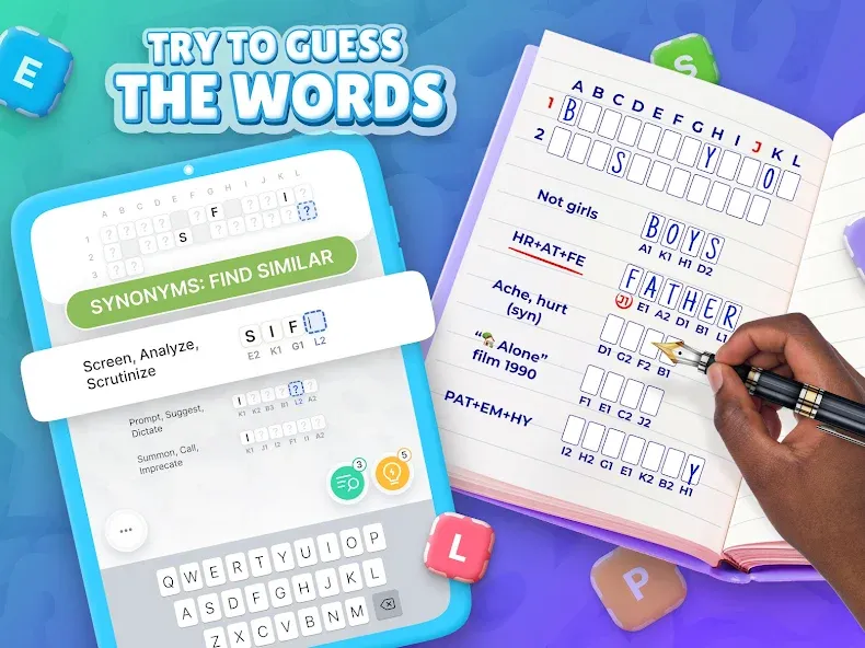 Acrostics－Cross Word Puzzles [МОД: Все открыто, Дополнительные деньги и Меню MOD] Screenshot 4