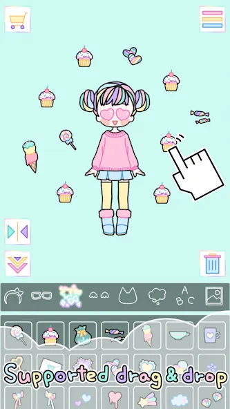 Pastel Girl : Dress Up Game [МОД: Деньги, Монеты и Меню MOD] Screenshot 3