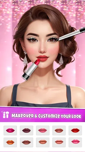 Fashion Artist: Makeup Game [МОД: Деньги, Монеты и Меню MOD] Screenshot 1