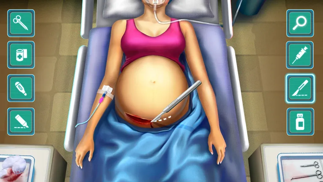 Surgery Simulator Doctor Game [МОД: Много монет, Открытые уровни и Мега MOD] Screenshot 1