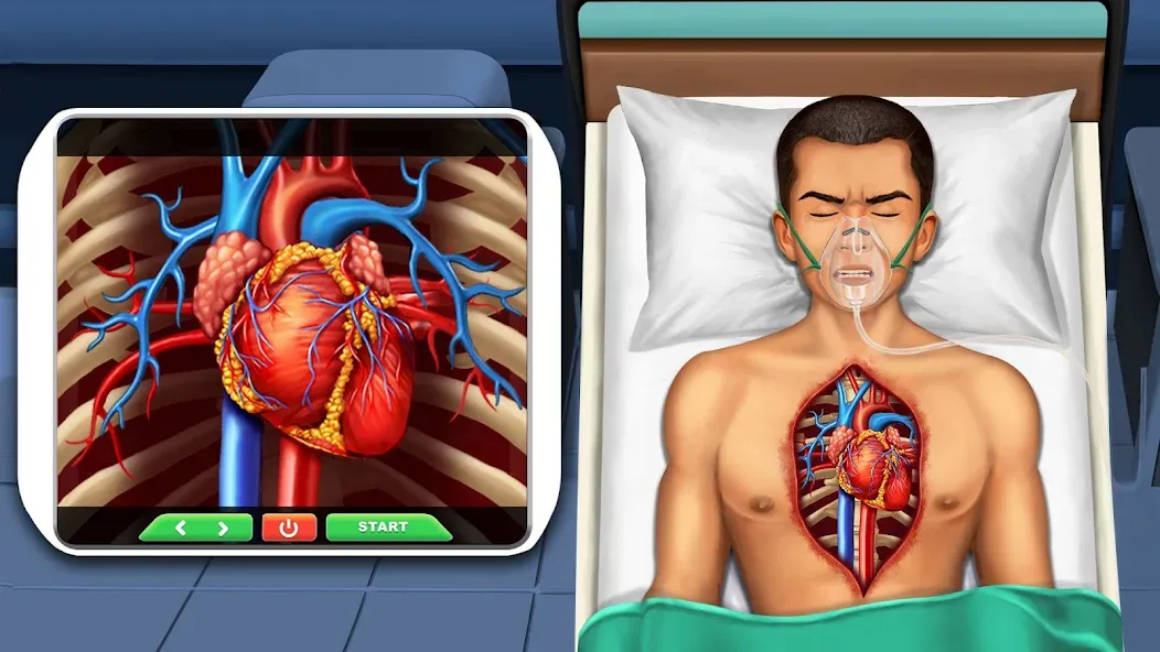 Surgery Simulator Doctor Game [МОД: Много монет, Открытые уровни и Мега MOD] Screenshot 3