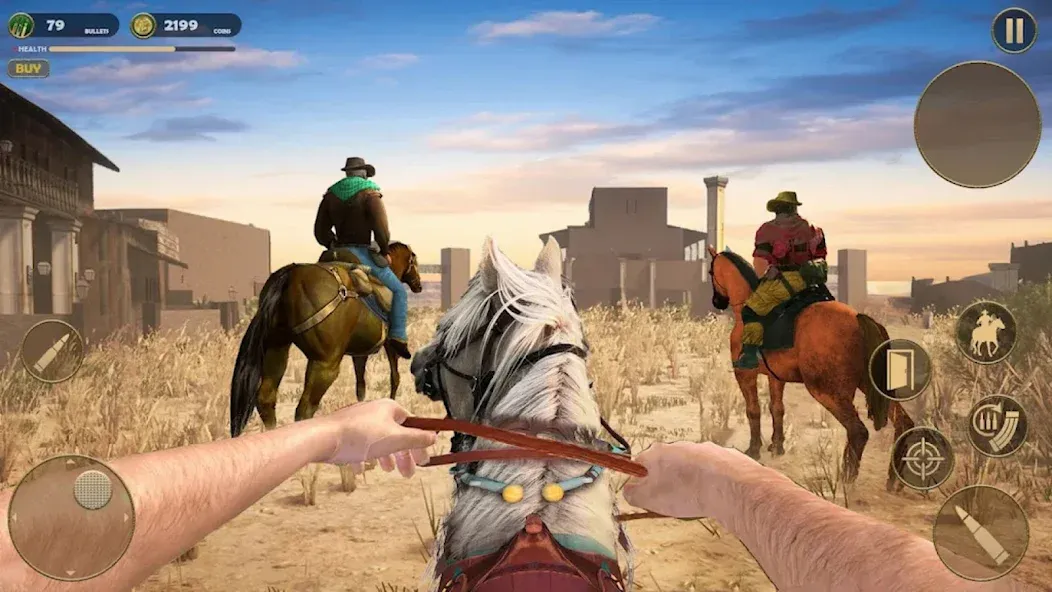 West Cowboy - Gunfighter Game (Уэст Ковбой) [МОД: Все открыто, Дополнительные деньги и Меню MOD] Screenshot 1