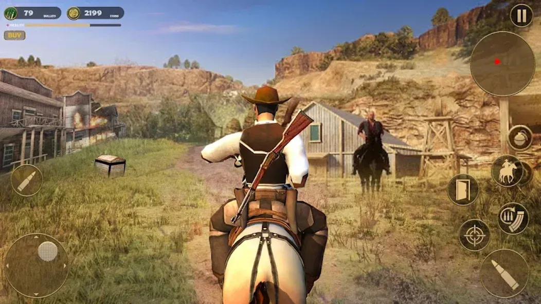 West Cowboy - Gunfighter Game (Уэст Ковбой) [МОД: Все открыто, Дополнительные деньги и Меню MOD] Screenshot 3