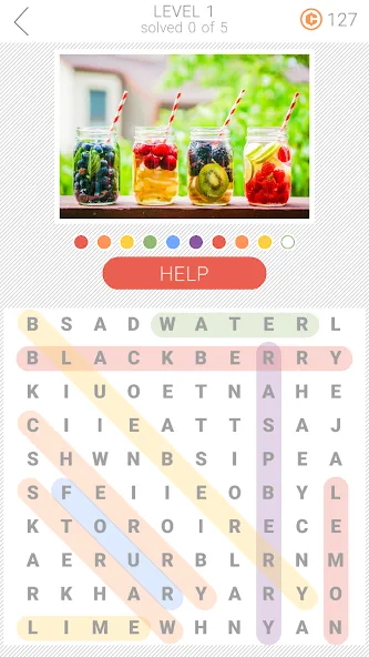 10x10 Word Search (десять на десять) [МОД: Деньги, Монеты и Меню MOD] Screenshot 1