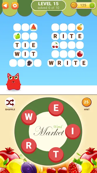 Word Market [МОД: Все открыто, Дополнительные деньги и Меню MOD] Screenshot 2