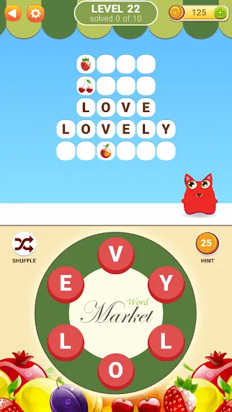 Word Market [МОД: Все открыто, Дополнительные деньги и Меню MOD] Screenshot 3
