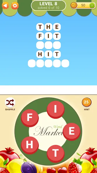 Word Market 2 [МОД: Много денег, Монет и Все открыто] Screenshot 2