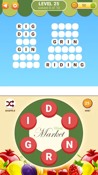 Word Market 2 [МОД: Много денег, Монет и Все открыто] Screenshot 3