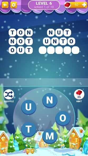 Word Connection: Puzzle Game [МОД: Много монет, Открытые уровни и Мега MOD] Screenshot 1