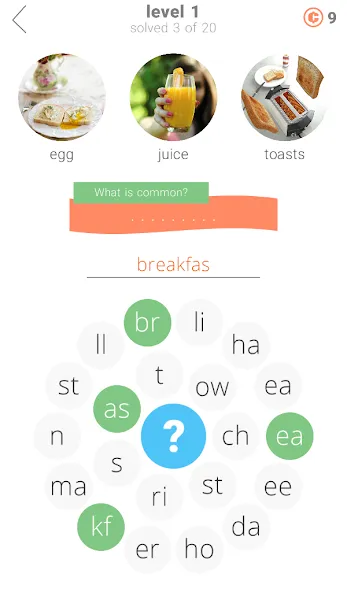 3 Circles: Word Game [МОД: Много монет, Открытые уровни и Мега MOD] Screenshot 1