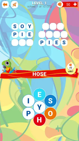 Words in Color [МОД: Деньги, Монеты и Меню MOD] Screenshot 1