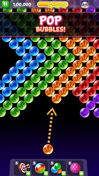 Bubble Shooter: Panda Pop! (Панда Поп) [МОД: Меню, Бесконечные монеты и Открытые уровни] Screenshot 1