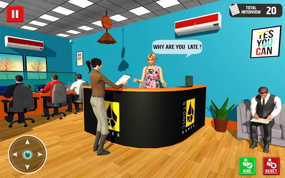Virtual HR Manager Job Games [МОД: Все открыто, Дополнительные деньги и Меню MOD] Screenshot 3