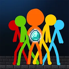 Скачать Stick-man Battle - Craft World [МОД: Меню, Бесконечные монеты и Открытые уровни] | Взлом Stick-man Battle - Craft World на Андроид
