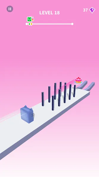 Jelly Shift - Obstacle Course (Джелли Шифт) [МОД: Бесконечные деньги, Монеты и Мега MOD] Screenshot 2