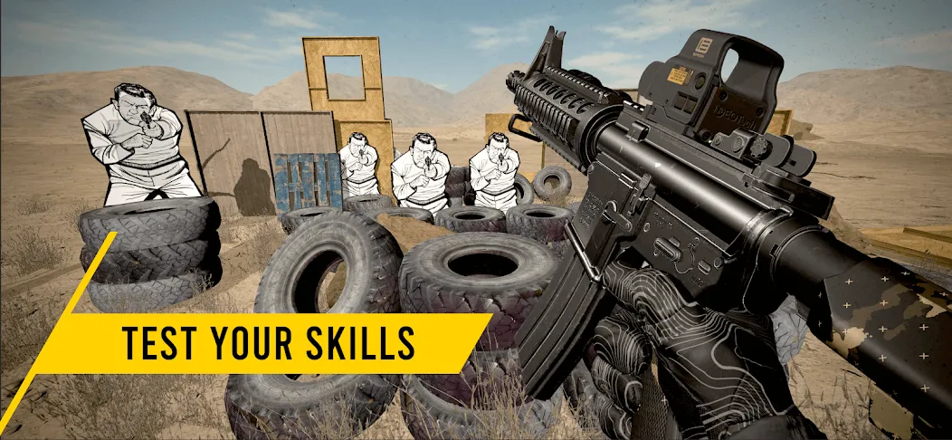 GUNSIM - 3D FPS Shooting Guns (ГУНСИМ) [МОД: Деньги, Монеты и Меню MOD] Screenshot 2