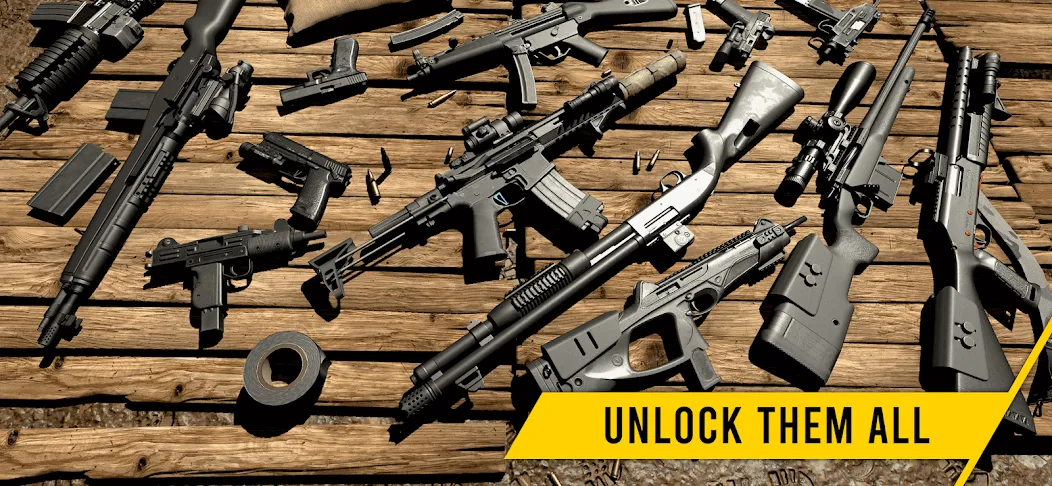 GUNSIM - 3D FPS Shooting Guns (ГУНСИМ) [МОД: Деньги, Монеты и Меню MOD] Screenshot 5