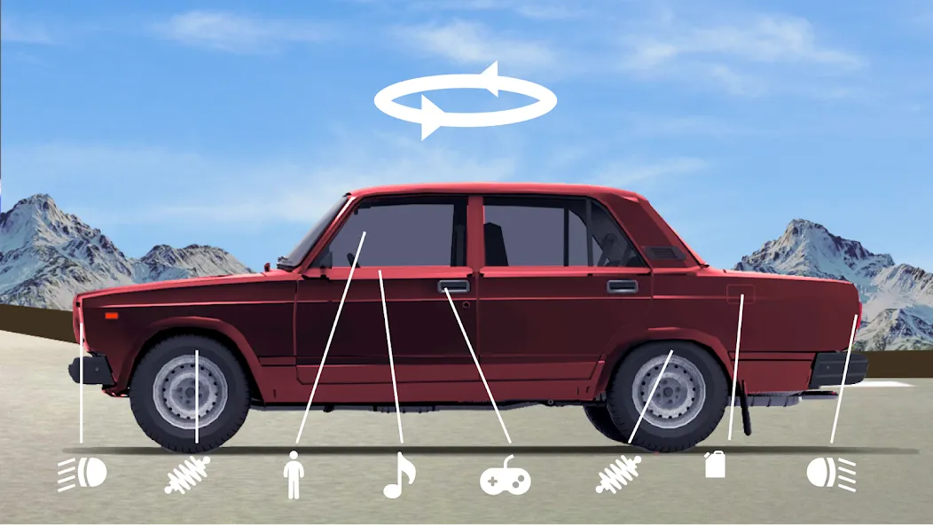 Drive Classic VAZ 2107 Parking [МОД: Все открыто, Дополнительные деньги и Меню MOD] Screenshot 2