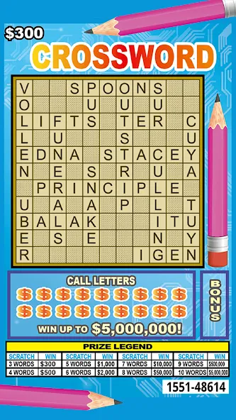 Scratch Off Lottery Scratchers [МОД: Все открыто, Дополнительные деньги и Меню MOD] Screenshot 1