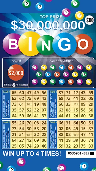 Scratch Off Lottery Scratchers [МОД: Все открыто, Дополнительные деньги и Меню MOD] Screenshot 3
