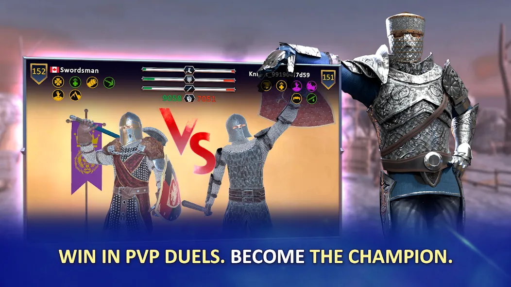 Knights Fight 2: New Blood (На русский язык это будет Найтс Файт 2) [МОД: Много монет, Открытые уровни и Мега MOD] Screenshot 3